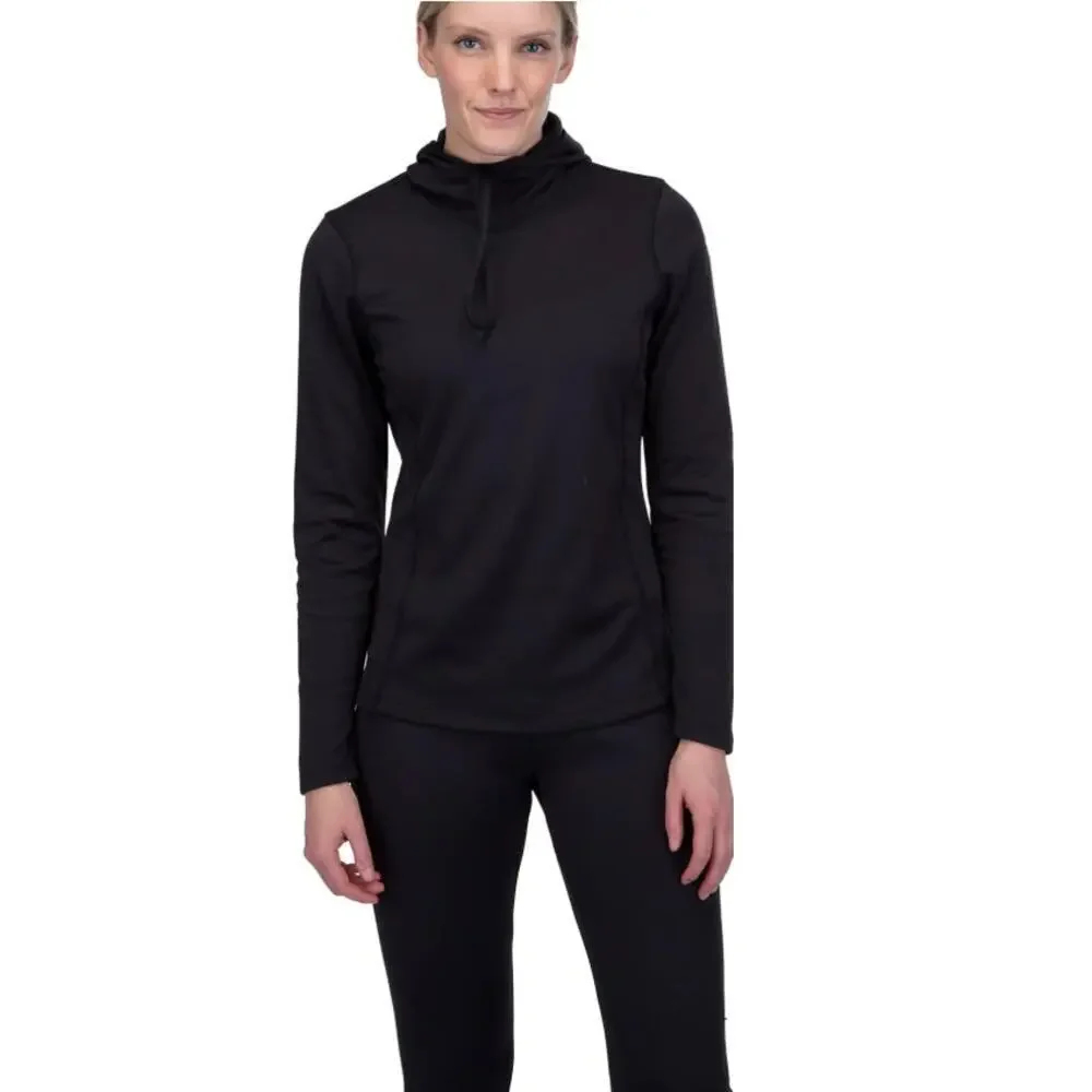 Spyder Women's Black Standard Baselayer Hoodie Size M